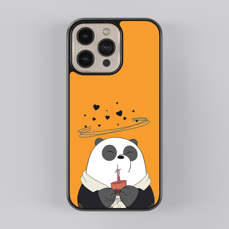Chubby Panda Glass Case