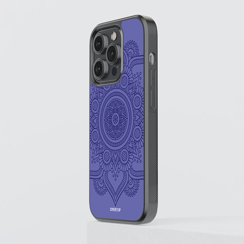 Very Peri Mandala Glass Case