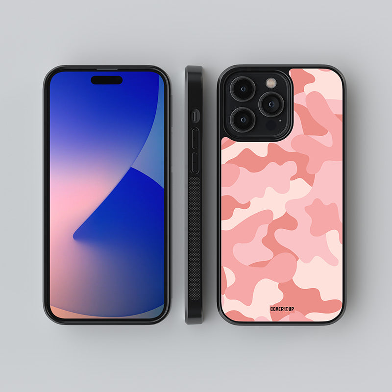 Cherry blossom Camo Glass Case