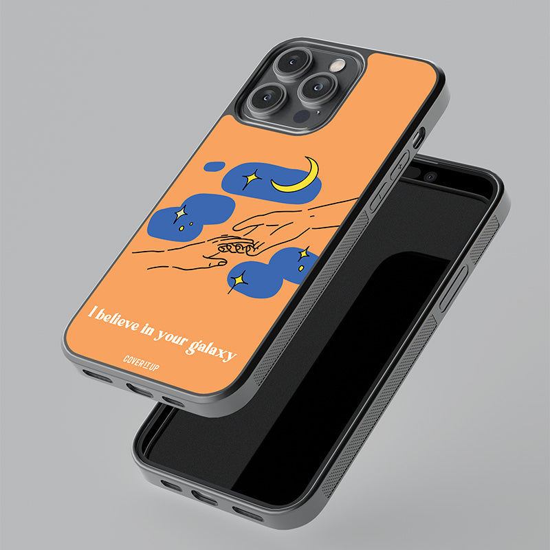 I Believe In Your Galaxy Glass Case