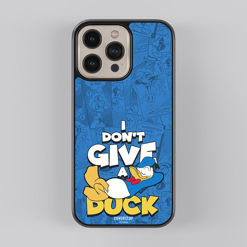 Official Disney I Don't Give A Duck Glass Case
