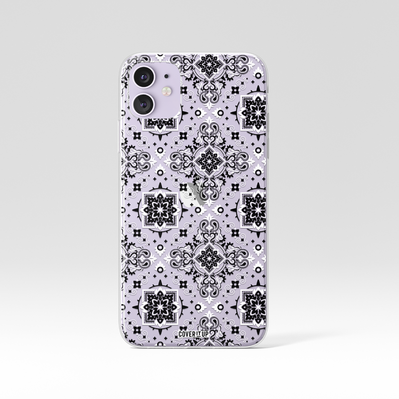 Bandana Pattern Clear Silicone Case