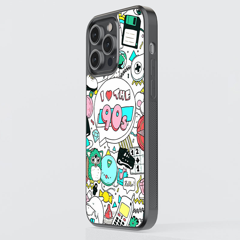 Heart 90s Glass Case