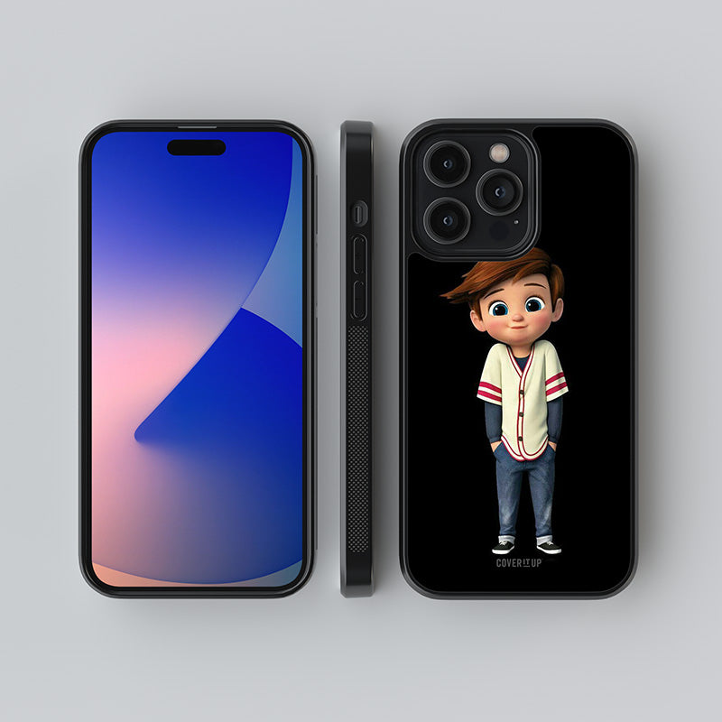 Cute Boy Tim Glass Case