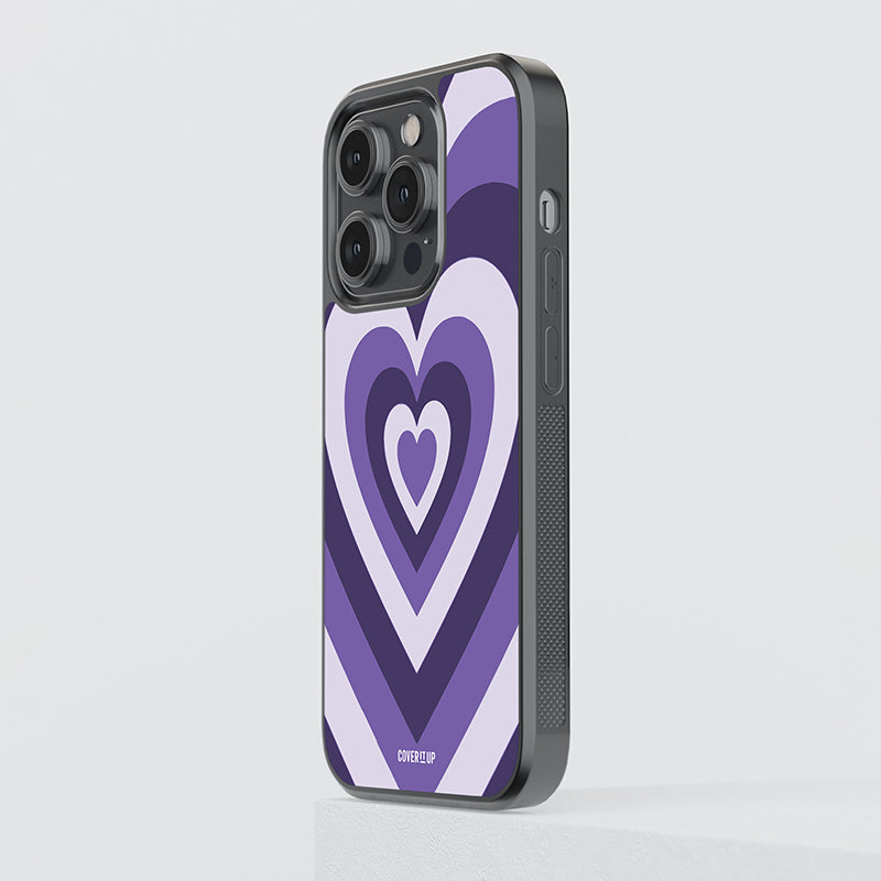 Very Peri Hearts Glass Case