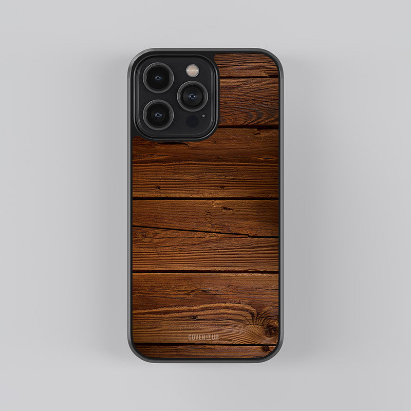 Wooden Plank Glass Case