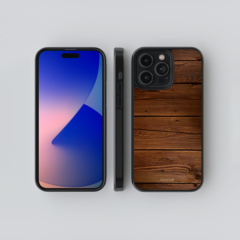 Wooden Plank Glass Case