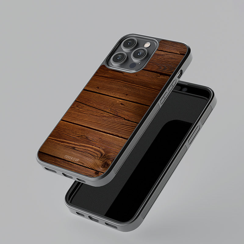 Wooden Plank Glass Case