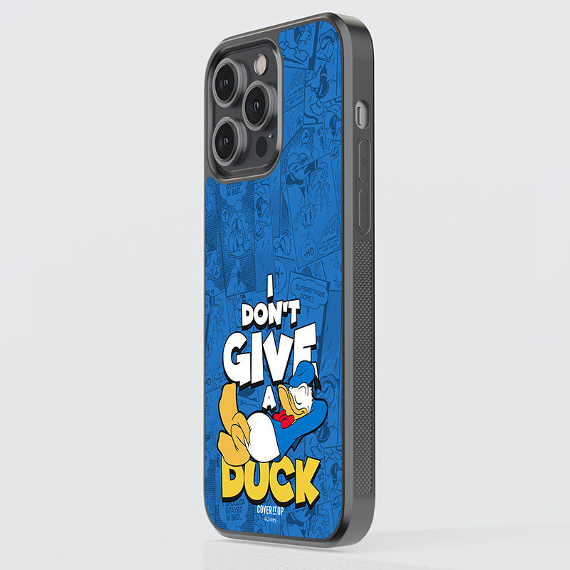Official Disney I Don't Give A Duck Glass Case