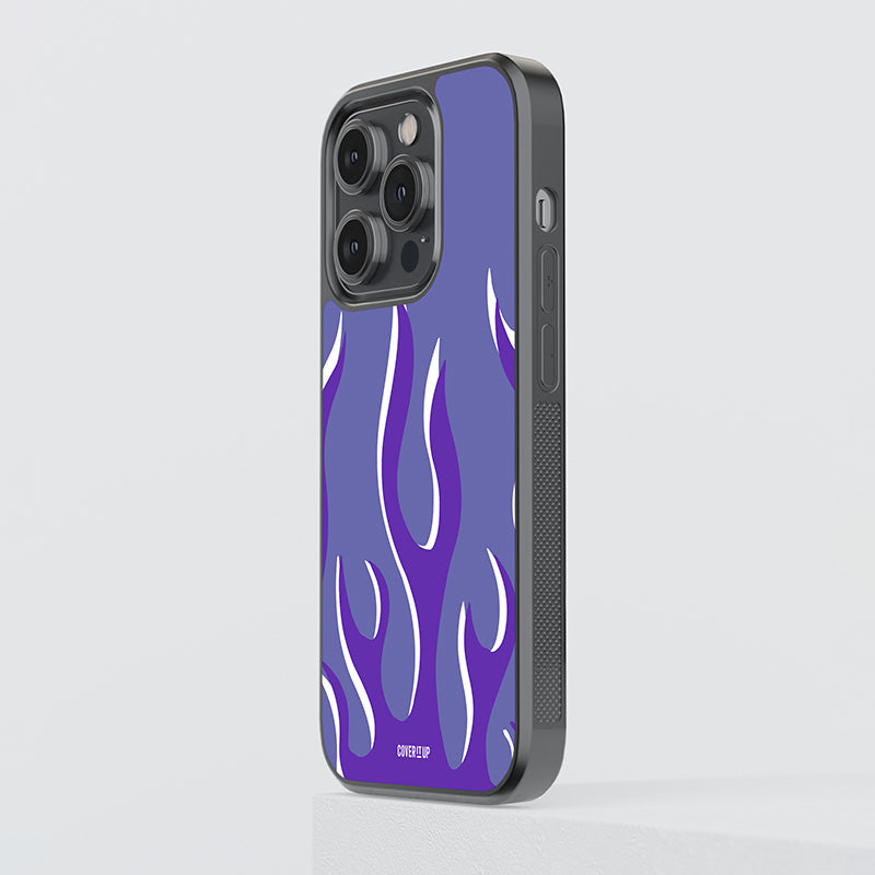 Very Peri Flames Glass Case