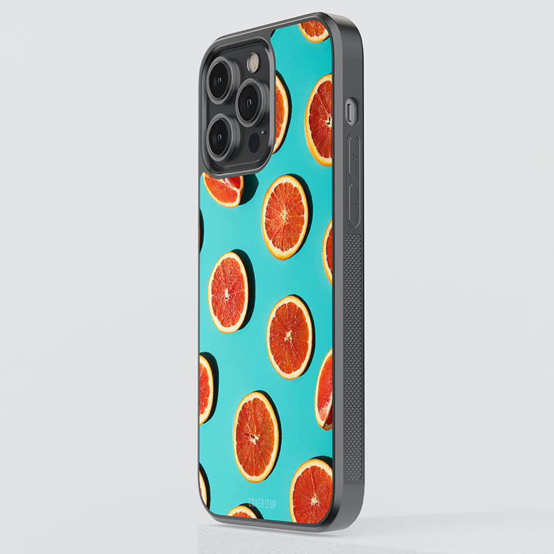 Summer Oranges Glass Case