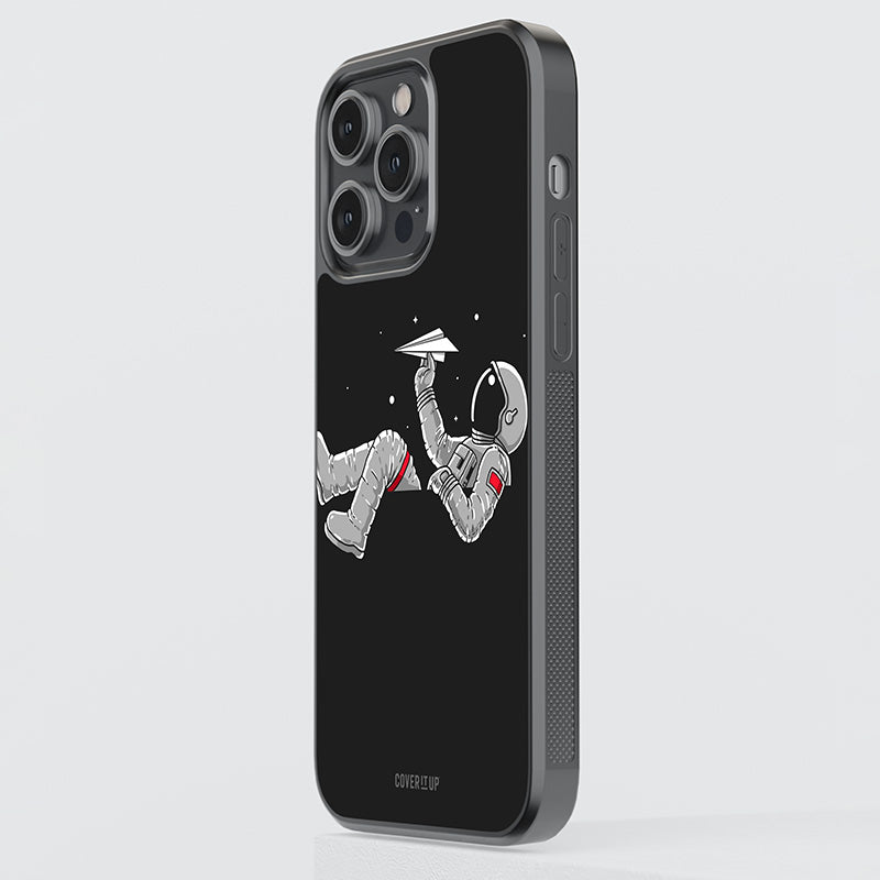 Spaceman Flying Glass Case