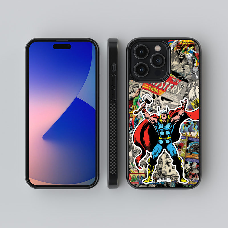 Official Marvel Vintage Thor Glass Case