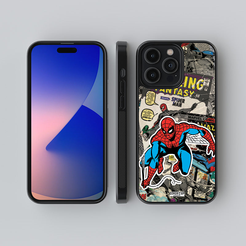 Official Marvel Vintage Spider-Man Glass Case
