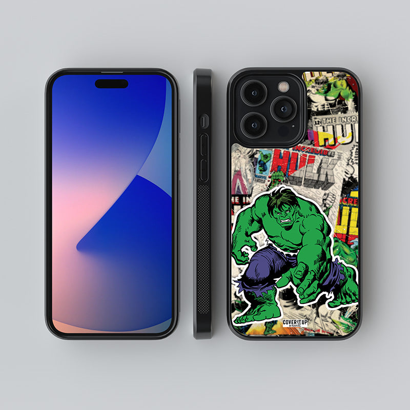 Official Marvel Vintage Hulk Glass Case