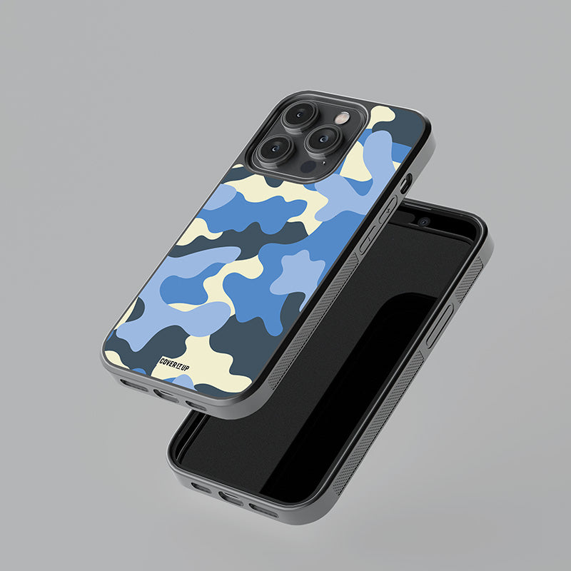 Wave Camo Glass Case