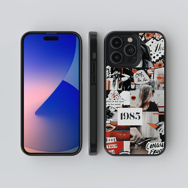 Retro Pattern Glass Case