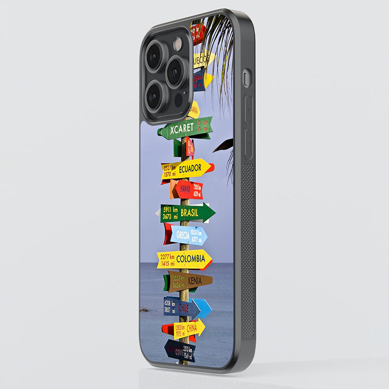 Street Signs Glass Case