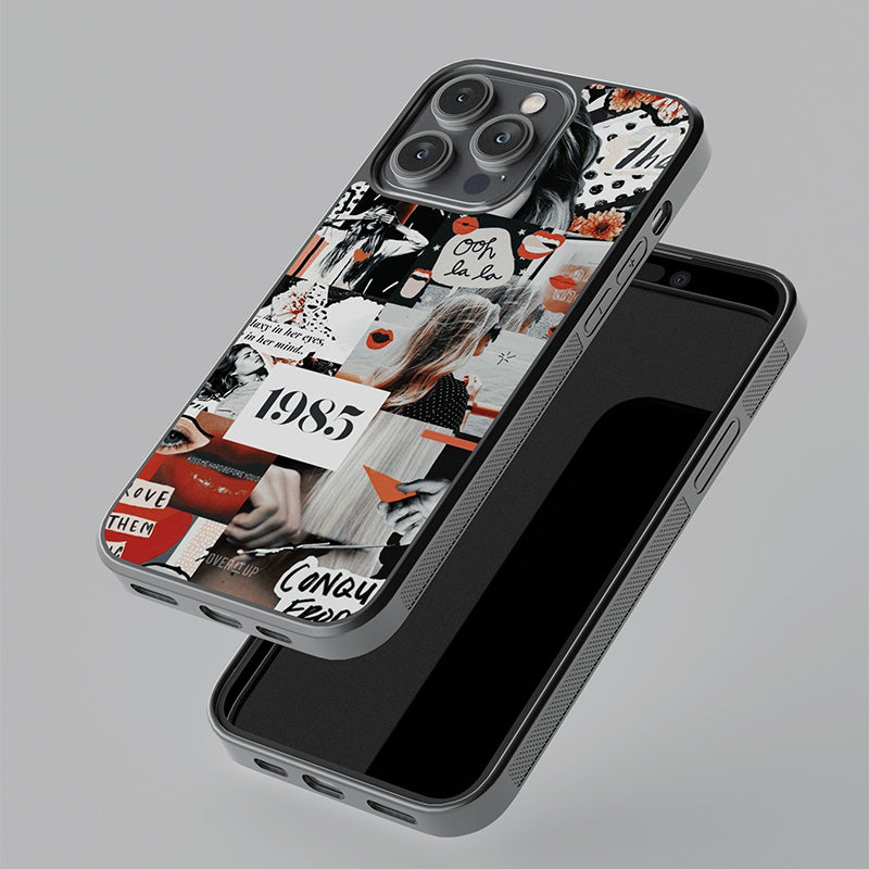 Retro Pattern Glass Case