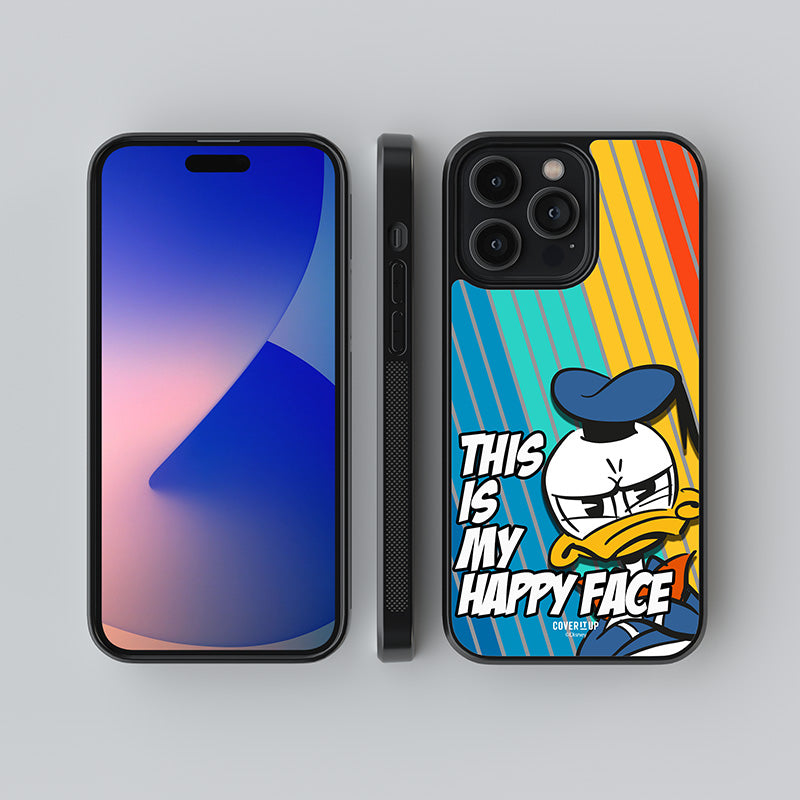 Official Disney Donald Happy Face Glass Case