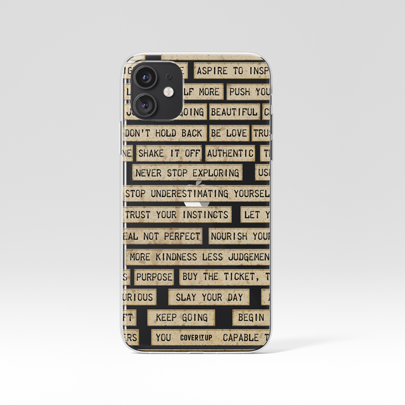 Fortune Cookie Strips Clear Silicone Case