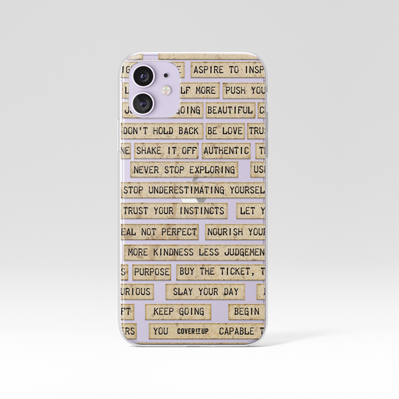 Fortune Cookie Strips Clear Silicone Case