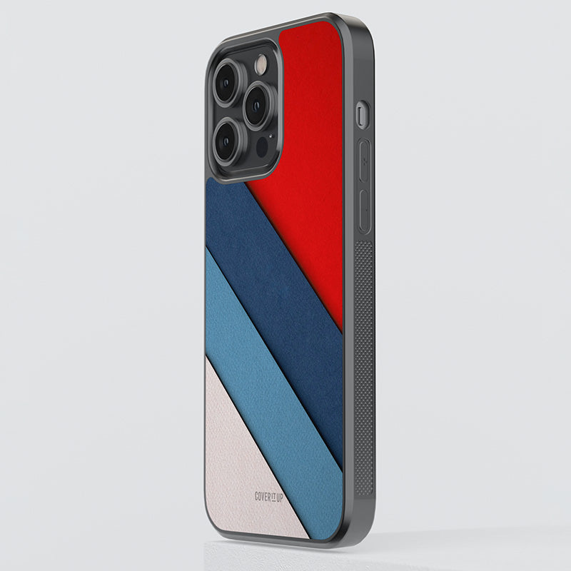 Slant Stripes Glass Case