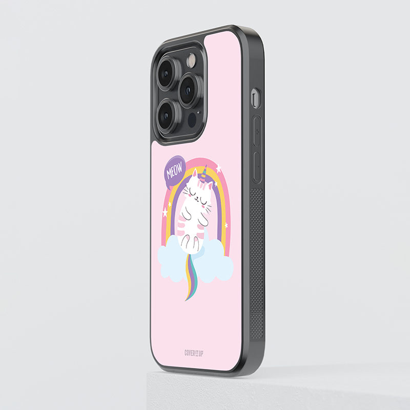 Unicorn Kitty Glass Case
