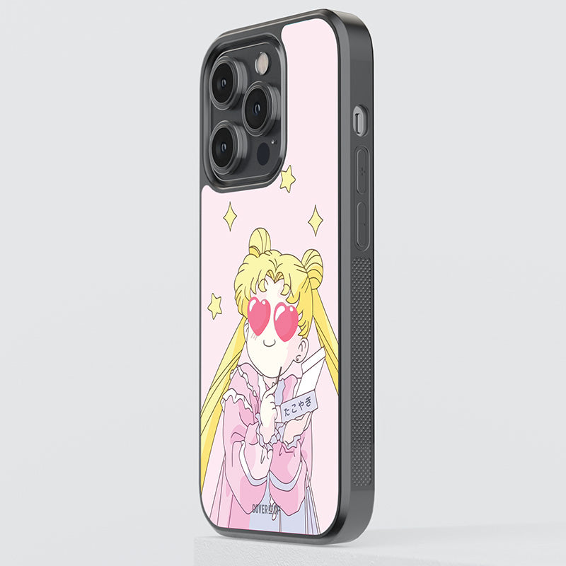 Adorable Heart Eyes Glass Case