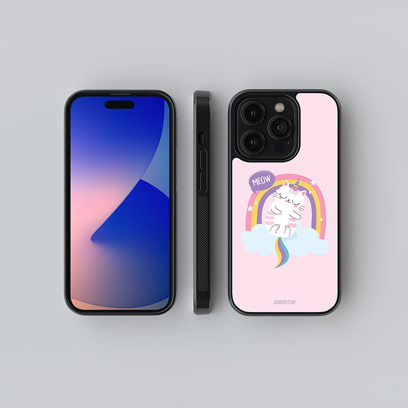 Unicorn Kitty Glass Case