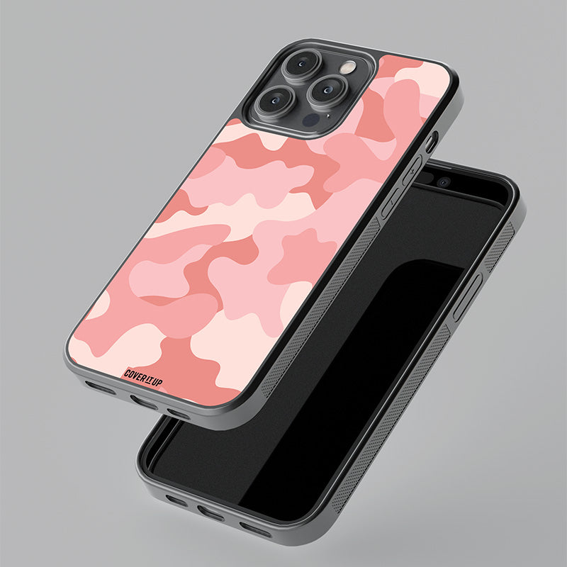 Cherry blossom Camo Glass Case