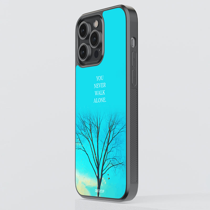 You Never Walk Alone Glass Case