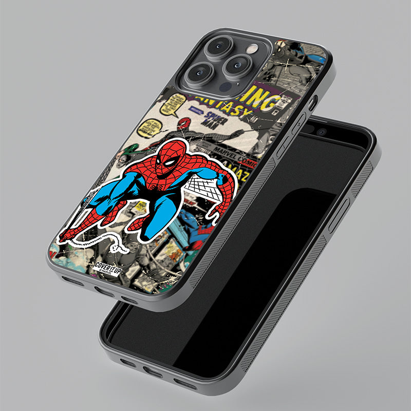 Official Marvel Vintage Spider-Man Glass Case