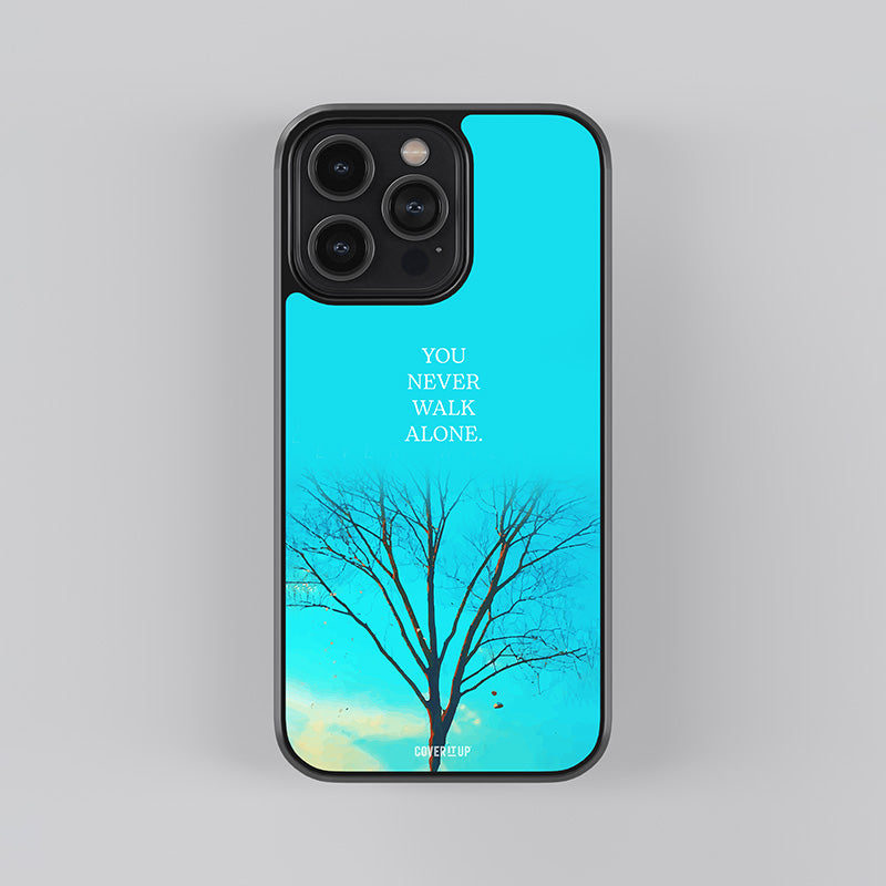You Never Walk Alone Glass Case