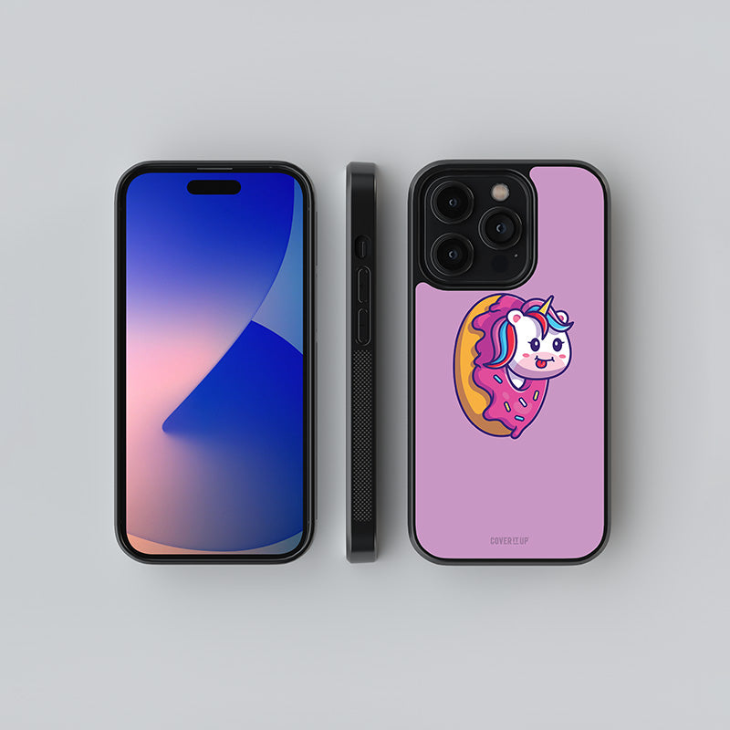 Unicorn Donut Glass Case