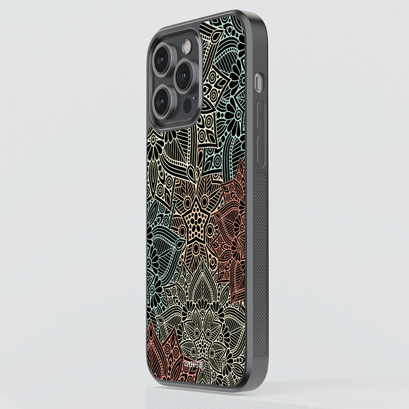 Pastel Mandala Glass Case
