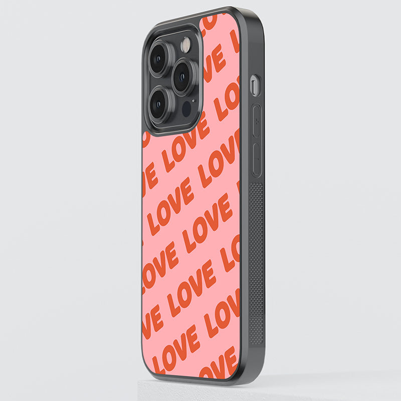 Official  Love On Repeat Glass Case