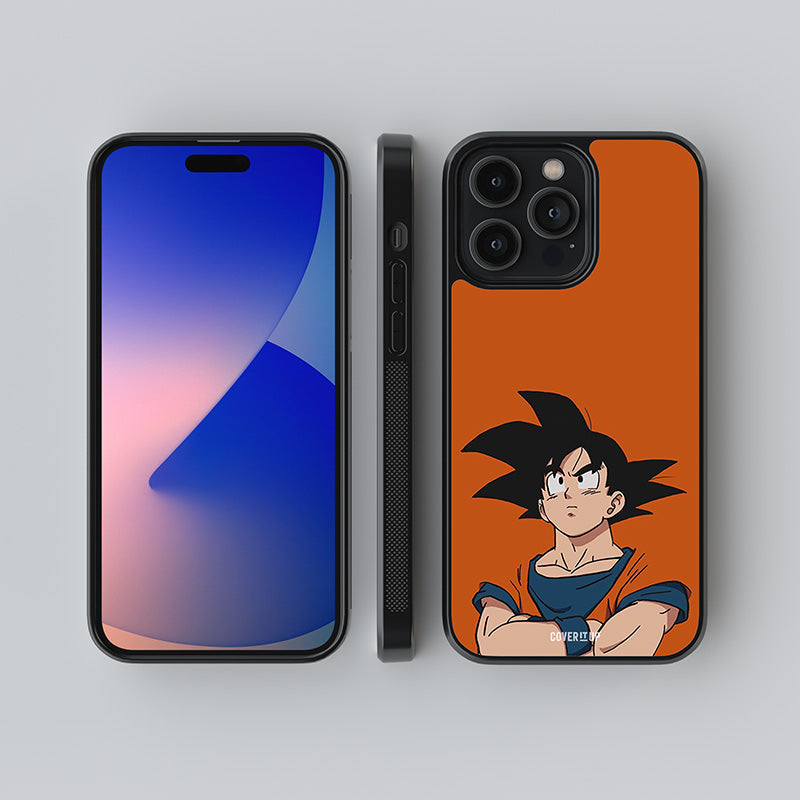 Goku Orange Glass Case