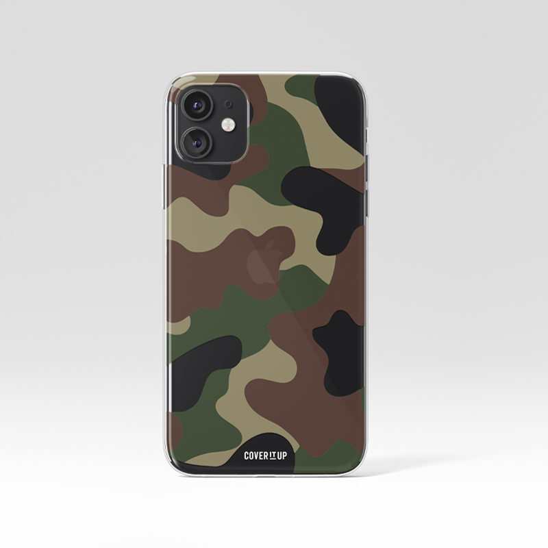 Jungle Camo Clear Silicone Case
