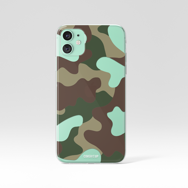Jungle Camo Clear Silicone Case