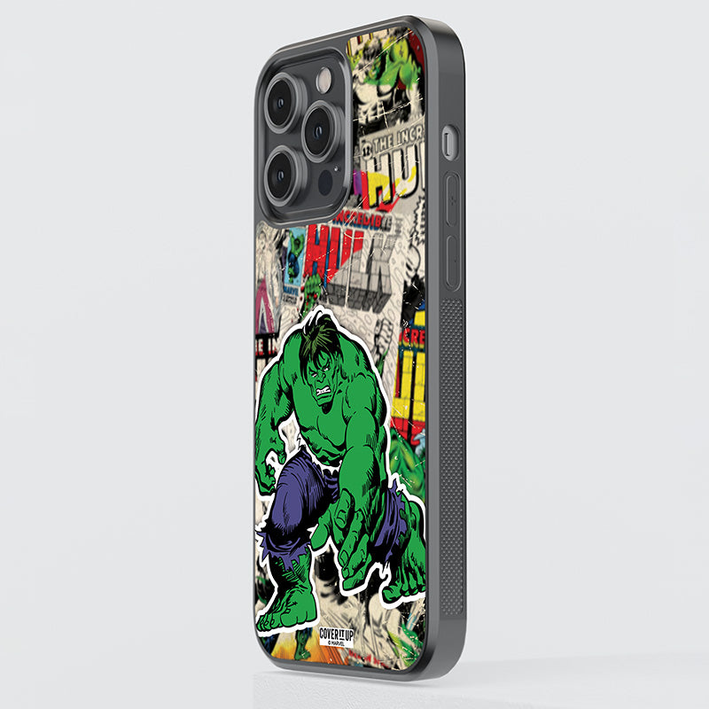 Official Marvel Vintage Hulk Glass Case