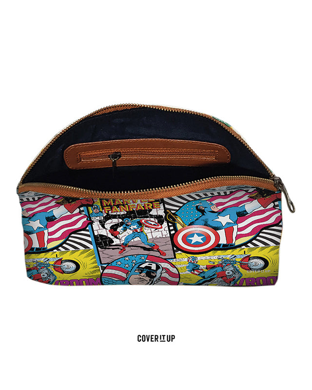 Official Marvel Vintage Captain America Classic Pouch