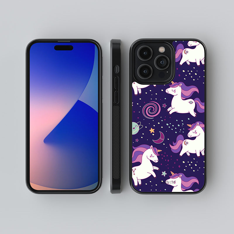 For The Love Of Unicorns Glass Case