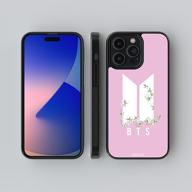 Flowery BTS Logo Glass Case