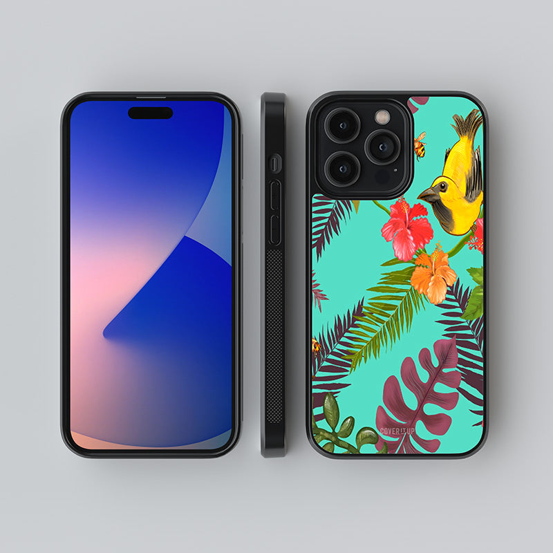 Official  Flower Bird and Bee Glass Case