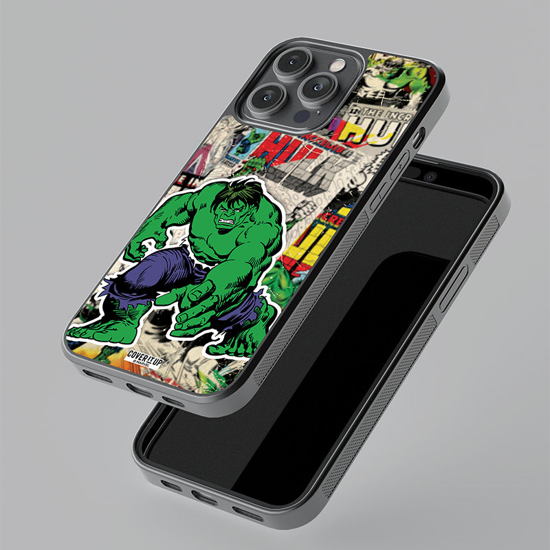 Official Marvel Vintage Hulk Glass Case