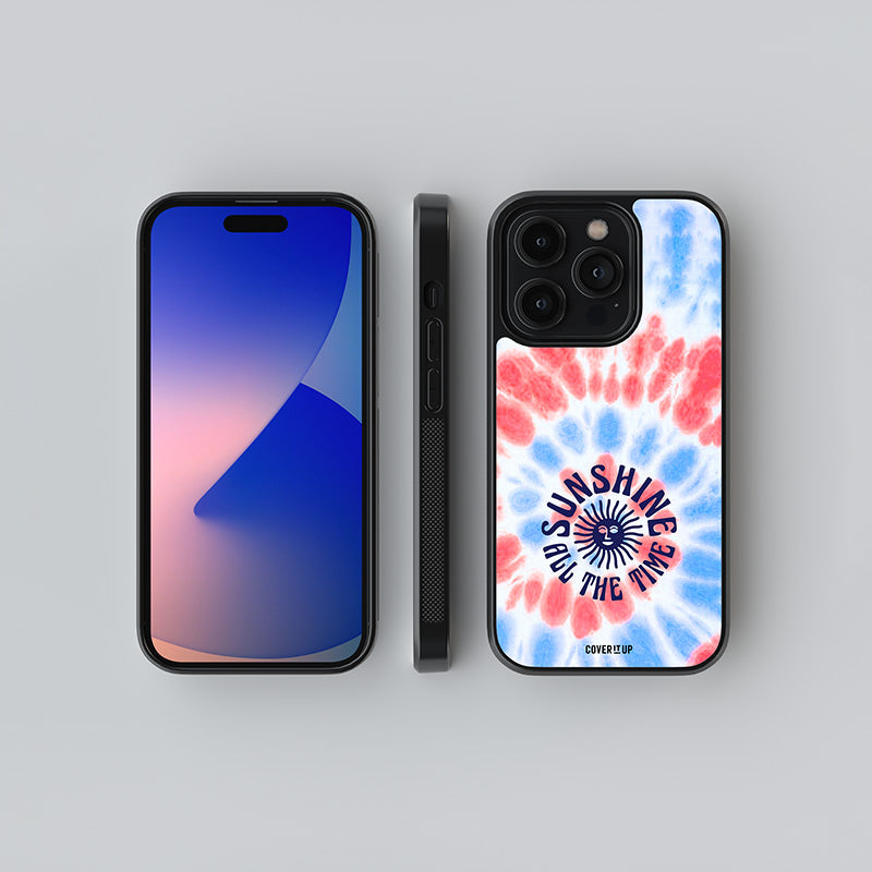 Sunshine All The Time Tie-Dye Glass Case