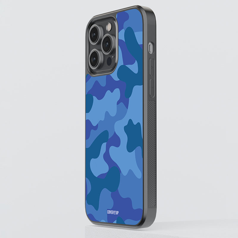 Ocean Camo Glass Case
