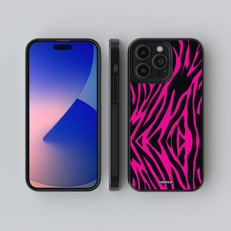 Flamingo Stripes Glass Case