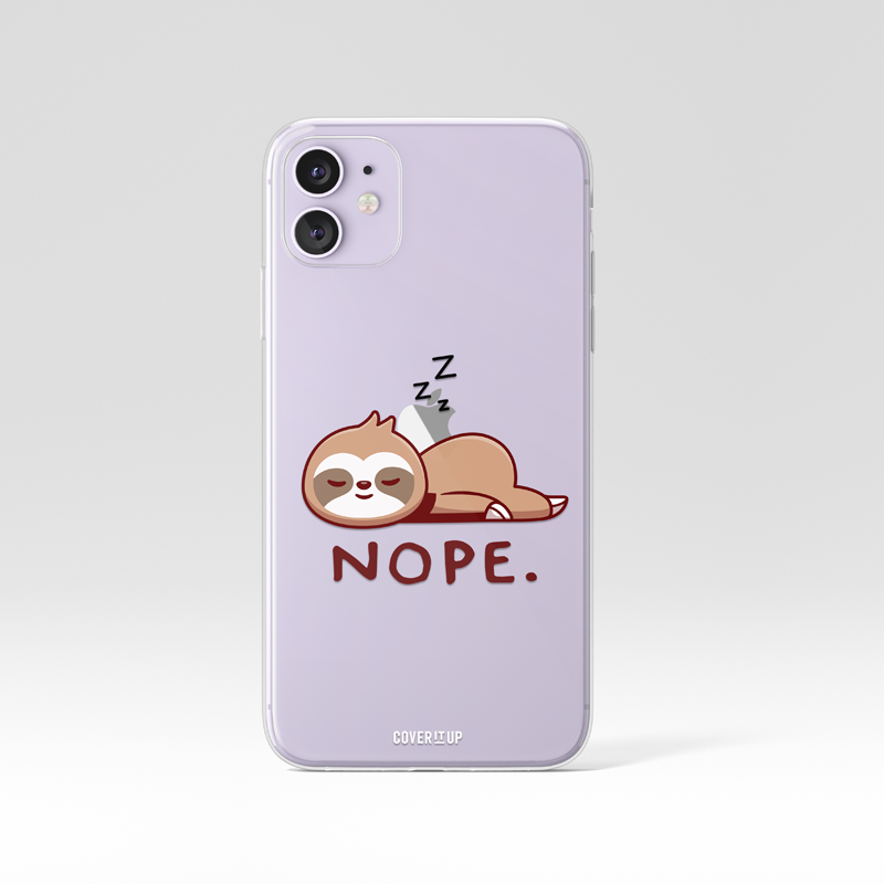 Sloth Clear Silicone Case